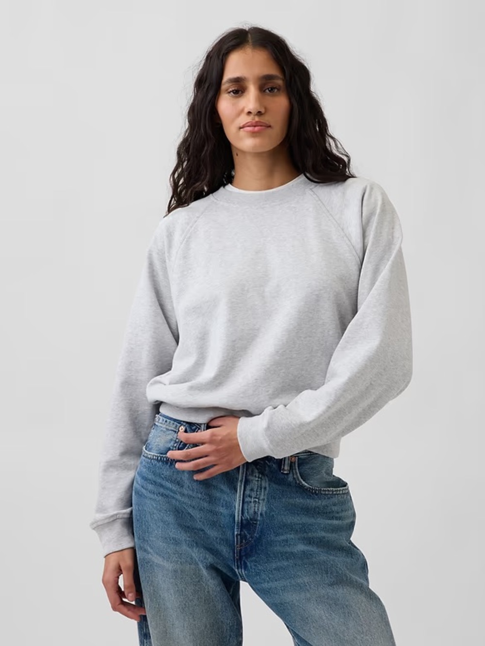 Gap VintageSoft Terry Raglan Sweatshirt
